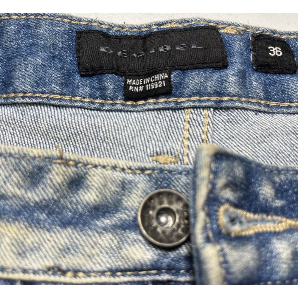 Men's Decibel Custom Distressed Jean Shorts - Size 36 - Picture 5 of 5